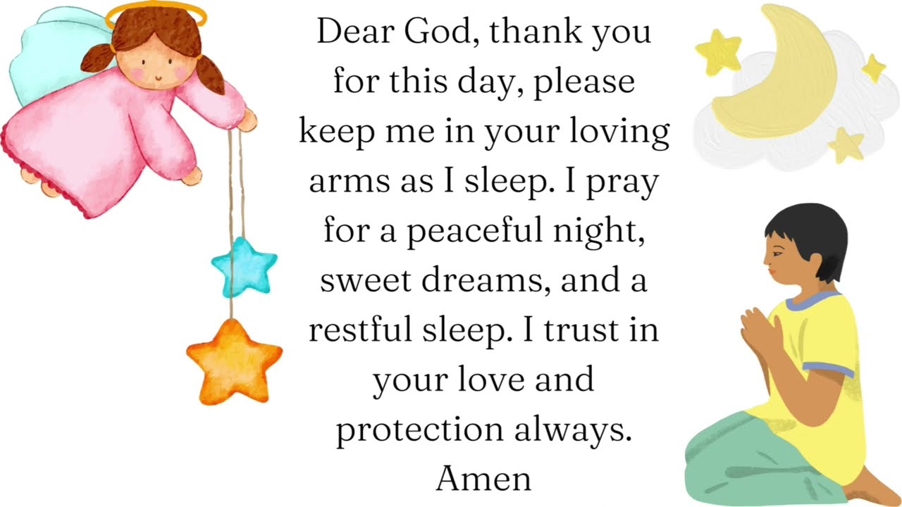 3 Bedtime Prayers For Kids