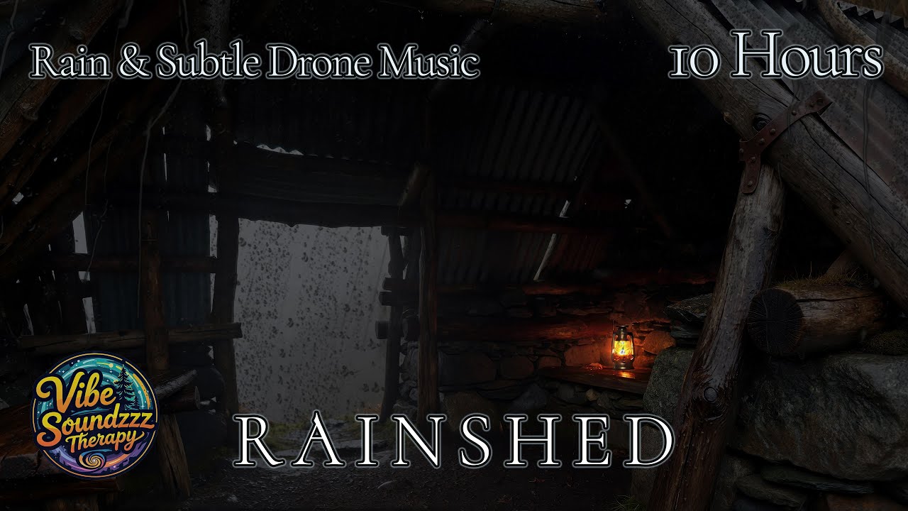 R A I N S H E D | Rain & Subtle Drone Ambient Music | 10 Hours