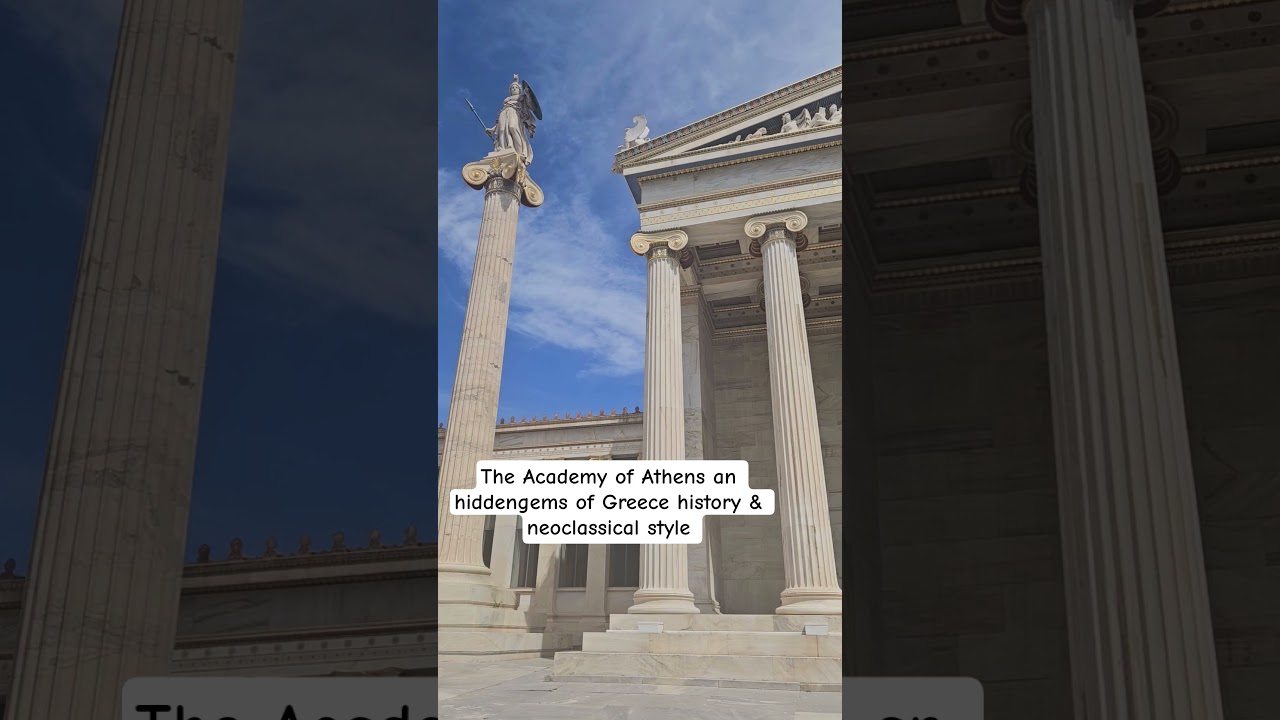 Academy of Athens| Greek History & Architecture#greece #travelshorts #travel #athens #hiddengems #4k