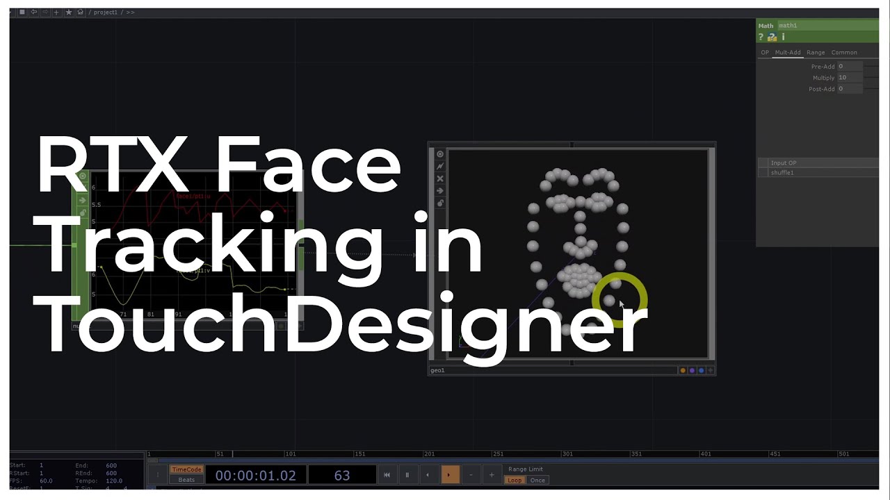 Отслеживание лица RTX — Учебник TouchDesigner 055