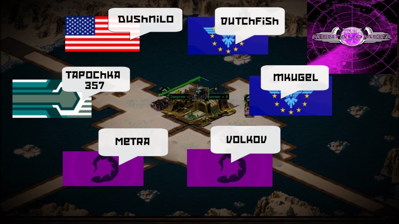 {Multiplayer Sitcom}-{Mental Omega 3.3.6} Land Grab (6 players). International match 2 #6