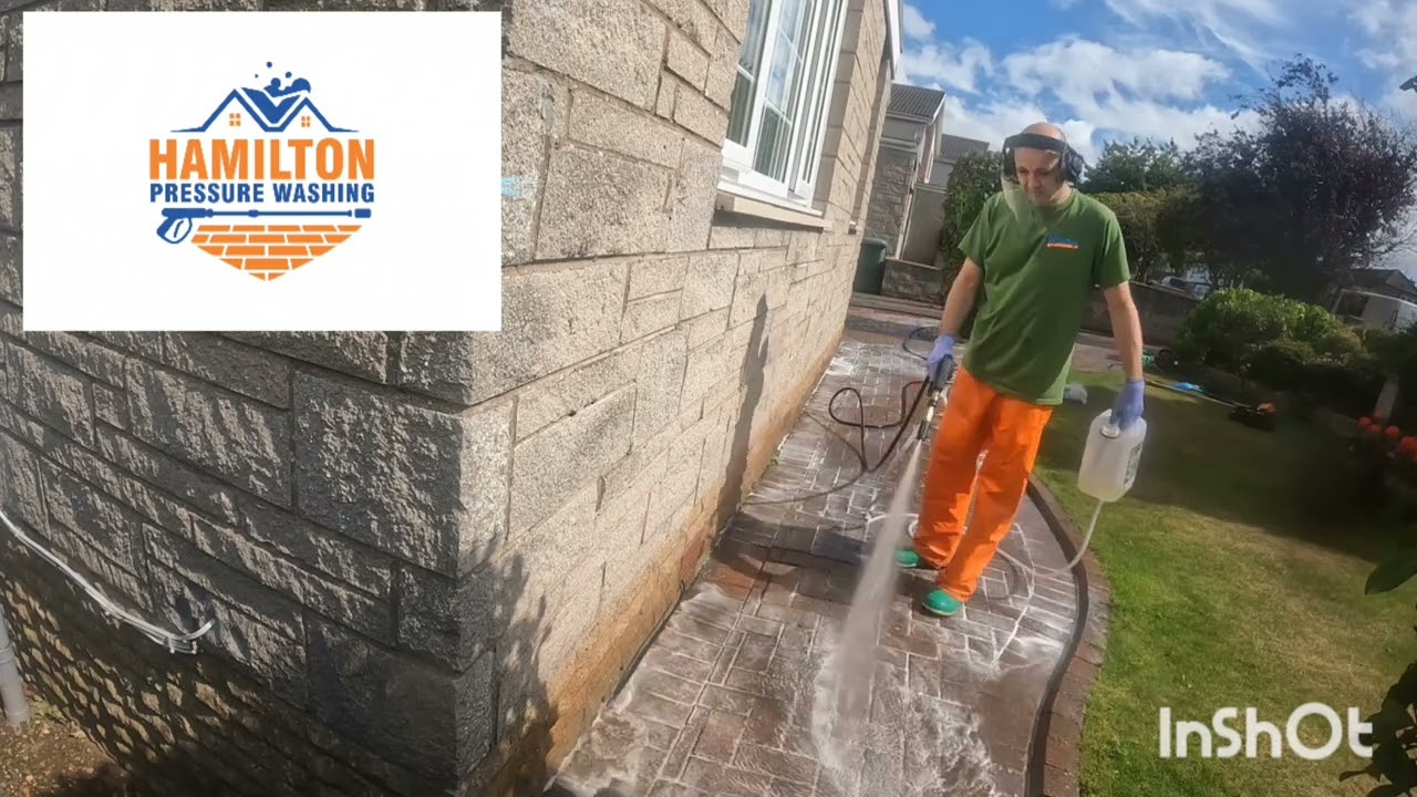 We apply a professional sodium hypochlorite softwash solution at low pressure. #pressurewashing