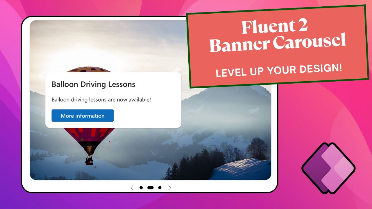 Современная карусель баннеров для мощных приложений | Fluent 2 Design