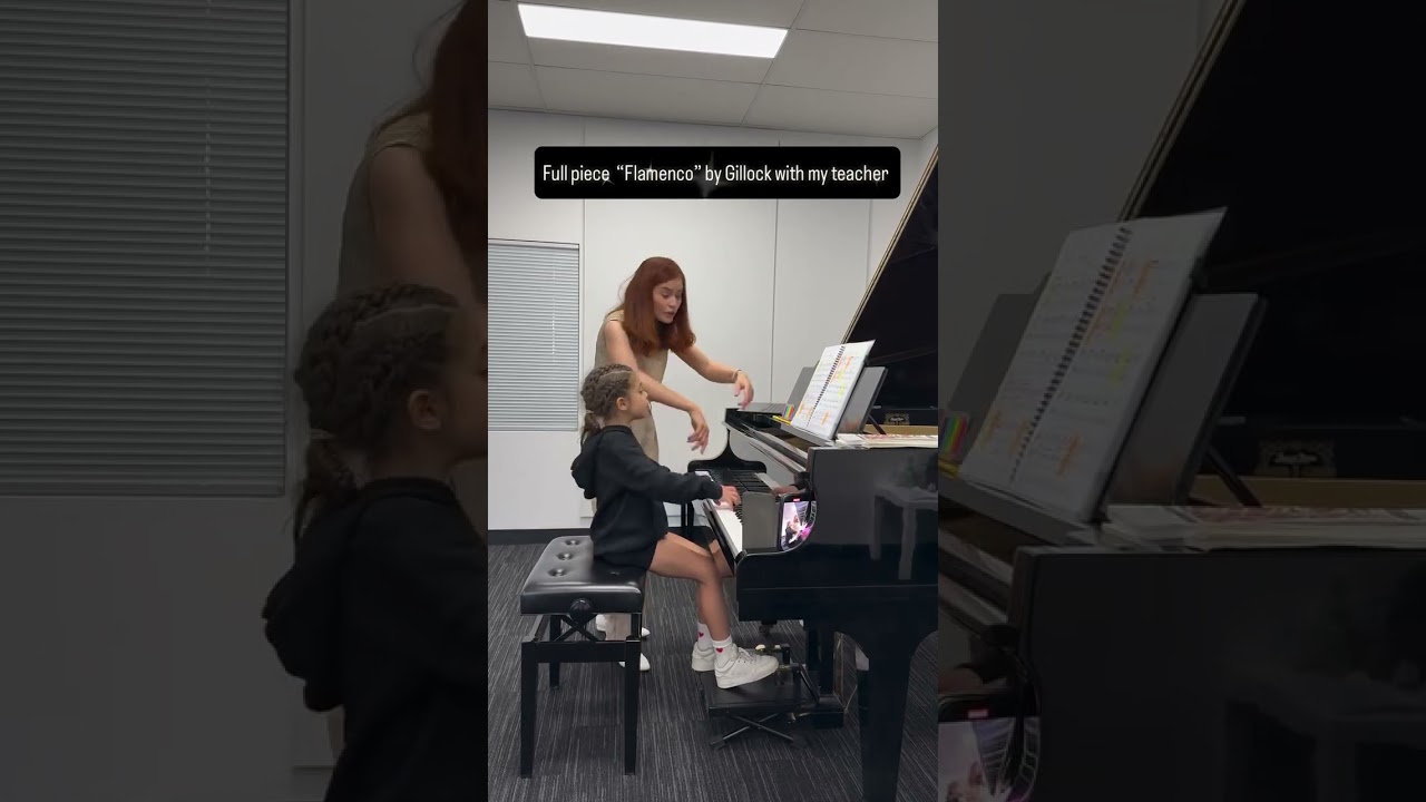 5 years old playing &ldquo;Flamenco&rdquo; by Gillock #musicalkids #piano #kidmusician #kidspiano
