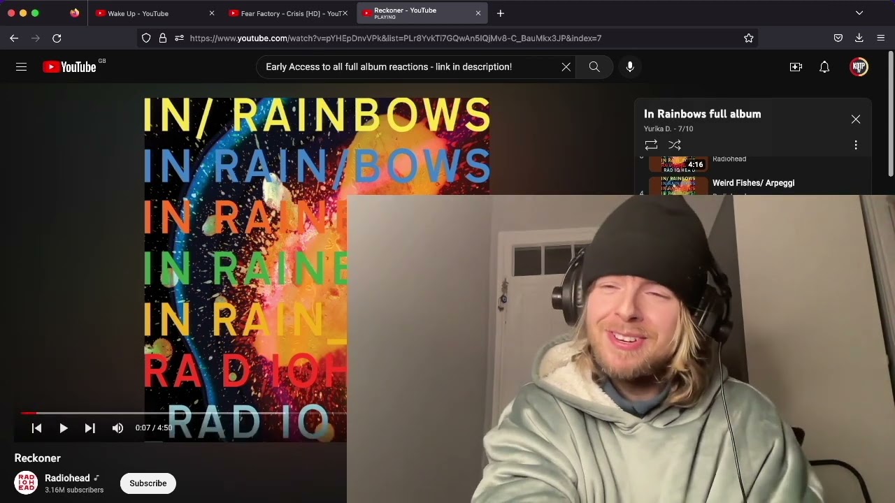 Radiohead RECKONER Reaction and First Time Listen