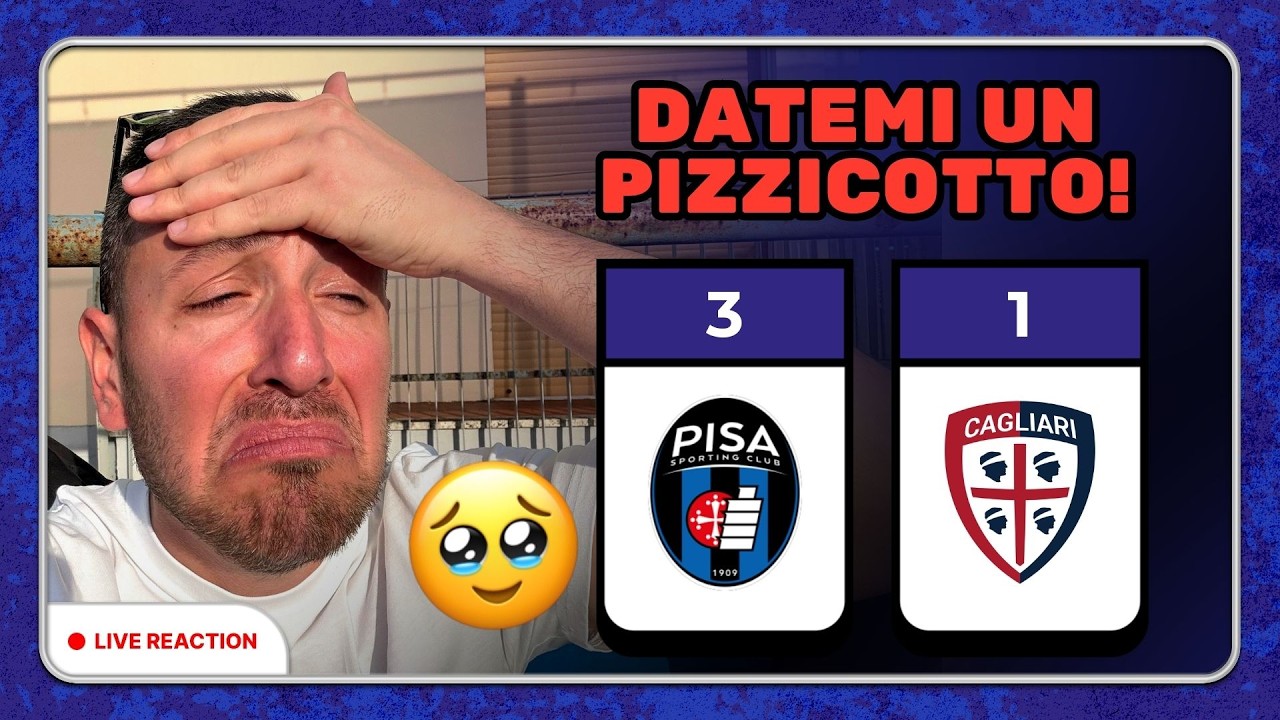 🥺 DATEMI UN PIZZICOTTO!!! PISA - CAGLIARI REACTION DALL'ARENA GARIBALDI🖤💙