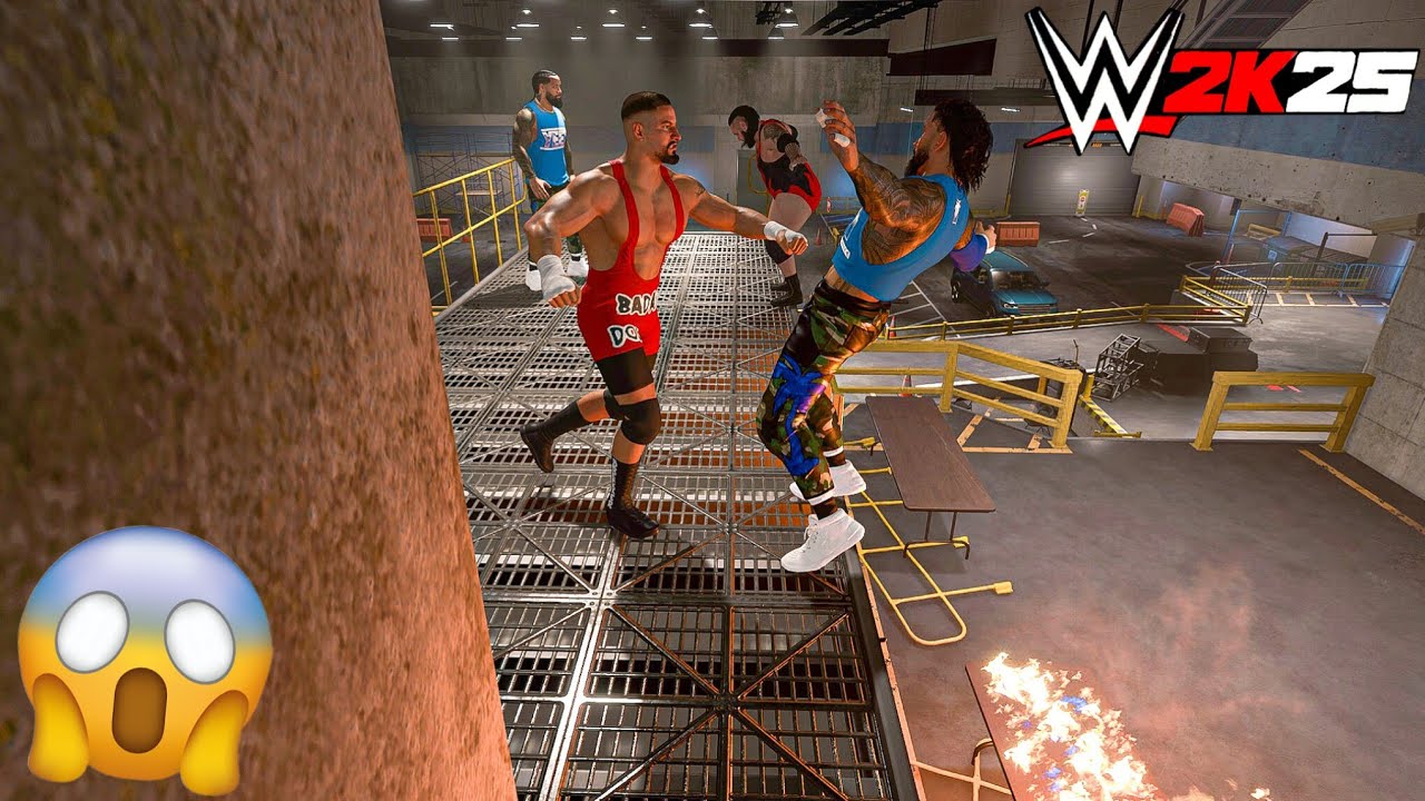Матч Usos против Vision за кулисами - геймплей WWE 2K25