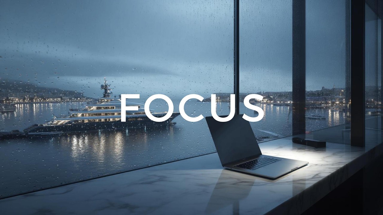 Deep Focus for High Performers 🎧 Luxury Penthouse Ambience | Work, Study, Concentration