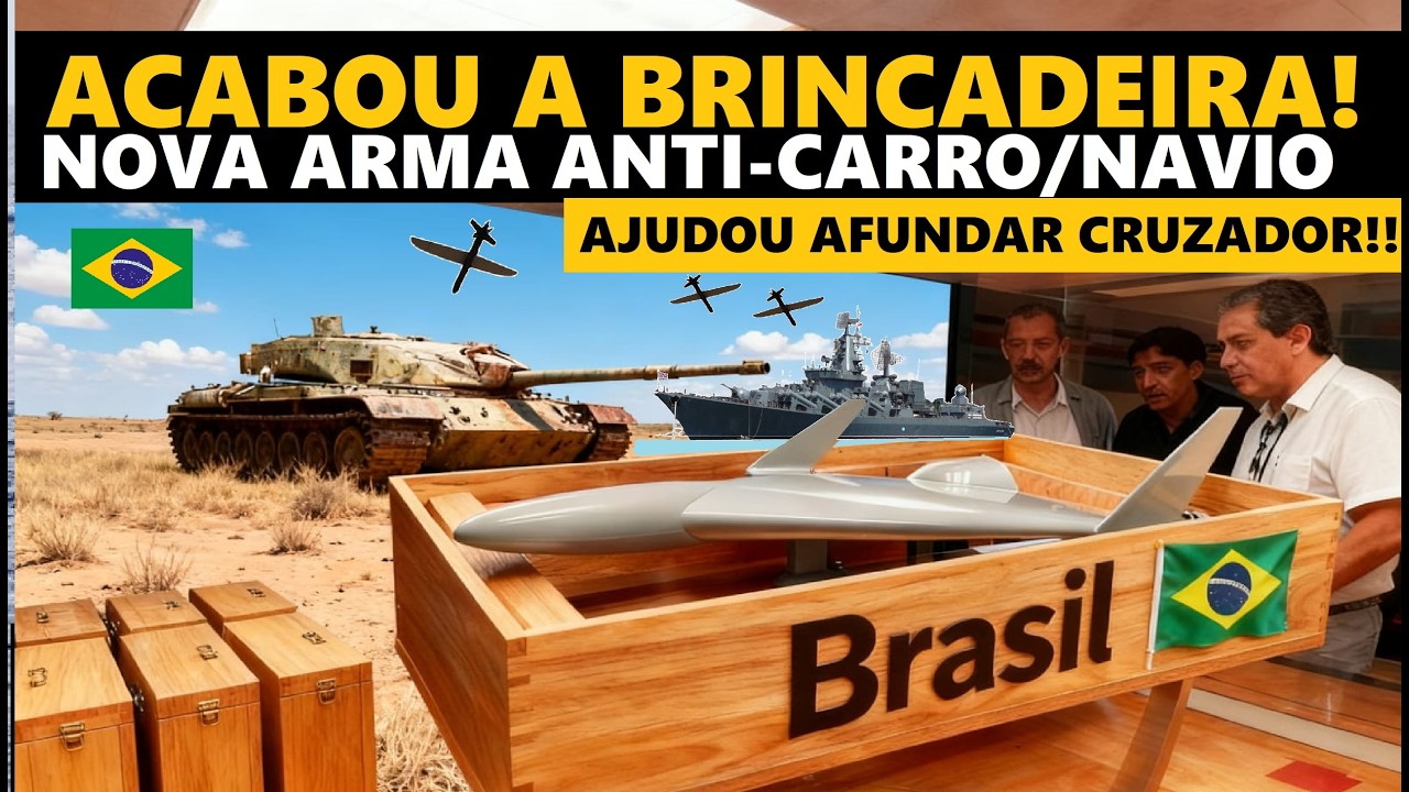 Nova ARMA ANTI-NAVIO  ANTI-CARRO desenvolvido pelo BRASIL, Modelo já ajudou a AFUNDOR CRUZADOR!