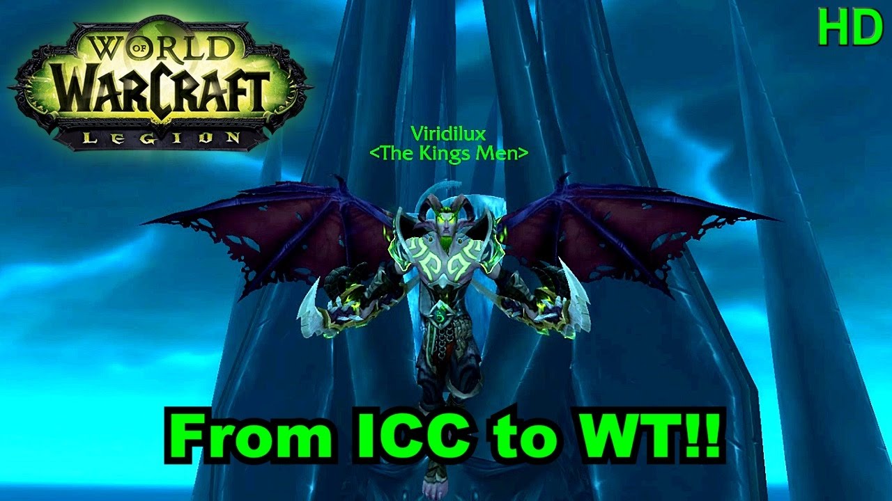 WoW - Demon Hunter | Glide From Icecrown Citadel To Wyrmrest Temple