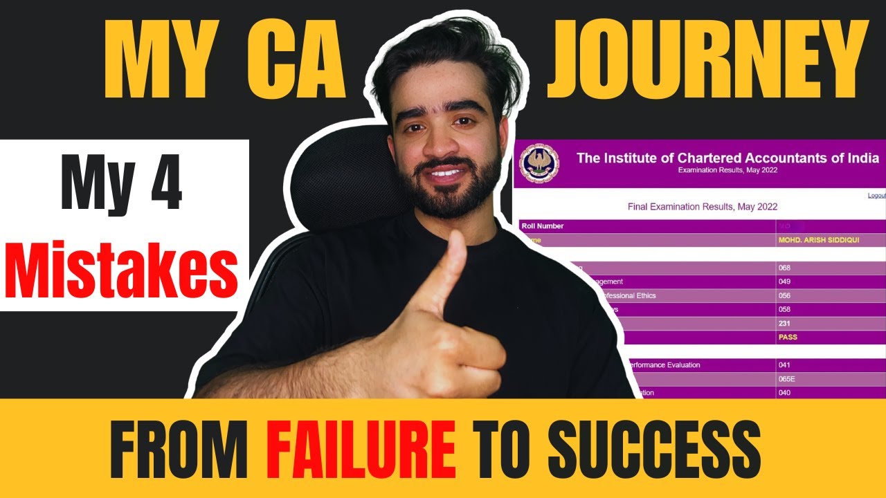 My CA Journey: 4 Mistakes I Regret (One Led to CA Final Failure)