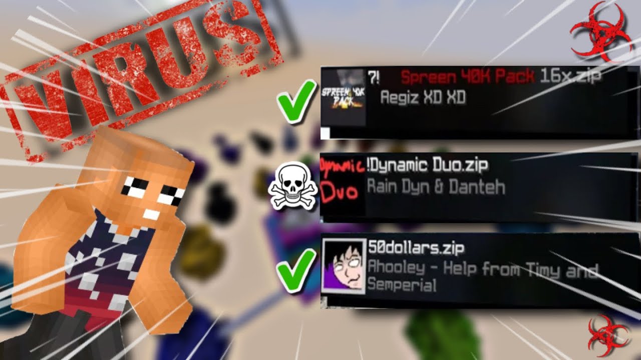 Este TEXTURE PACK TE METE VIRUS ☠️*nunca lo descargues*| CLICKBAIT XD | TACOTEz