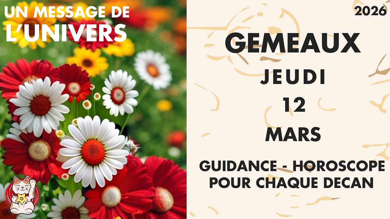 GEMEAUX JEUDI 12 MARS Quelque chose cesse enfin de tourner en rond