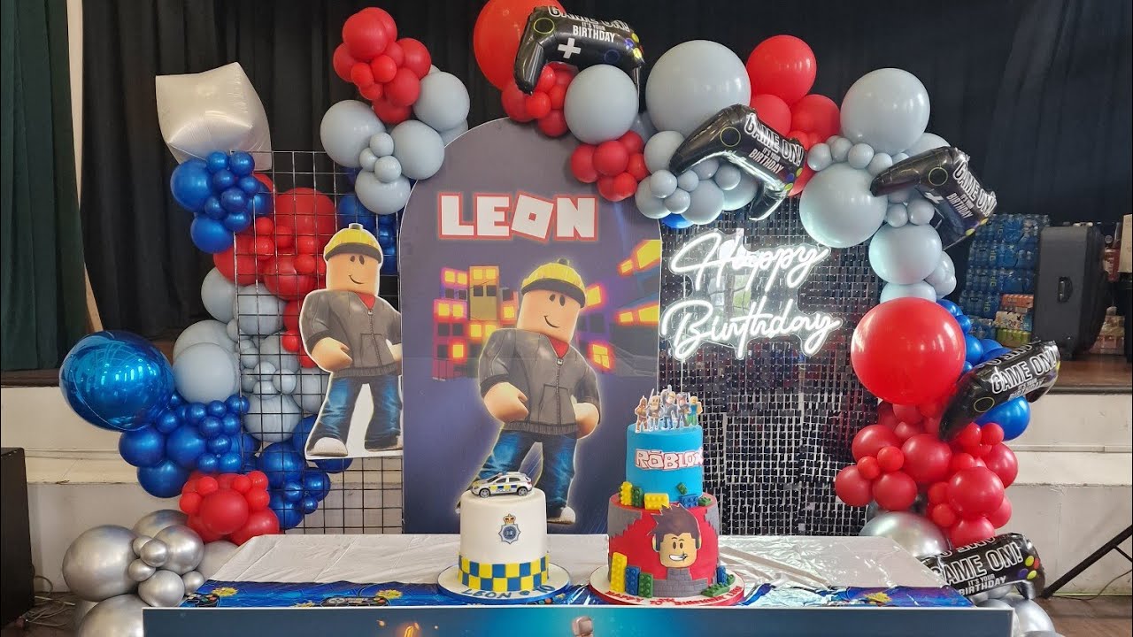 Roblox themed Party Idea || How to decorate for a roblox party theme.