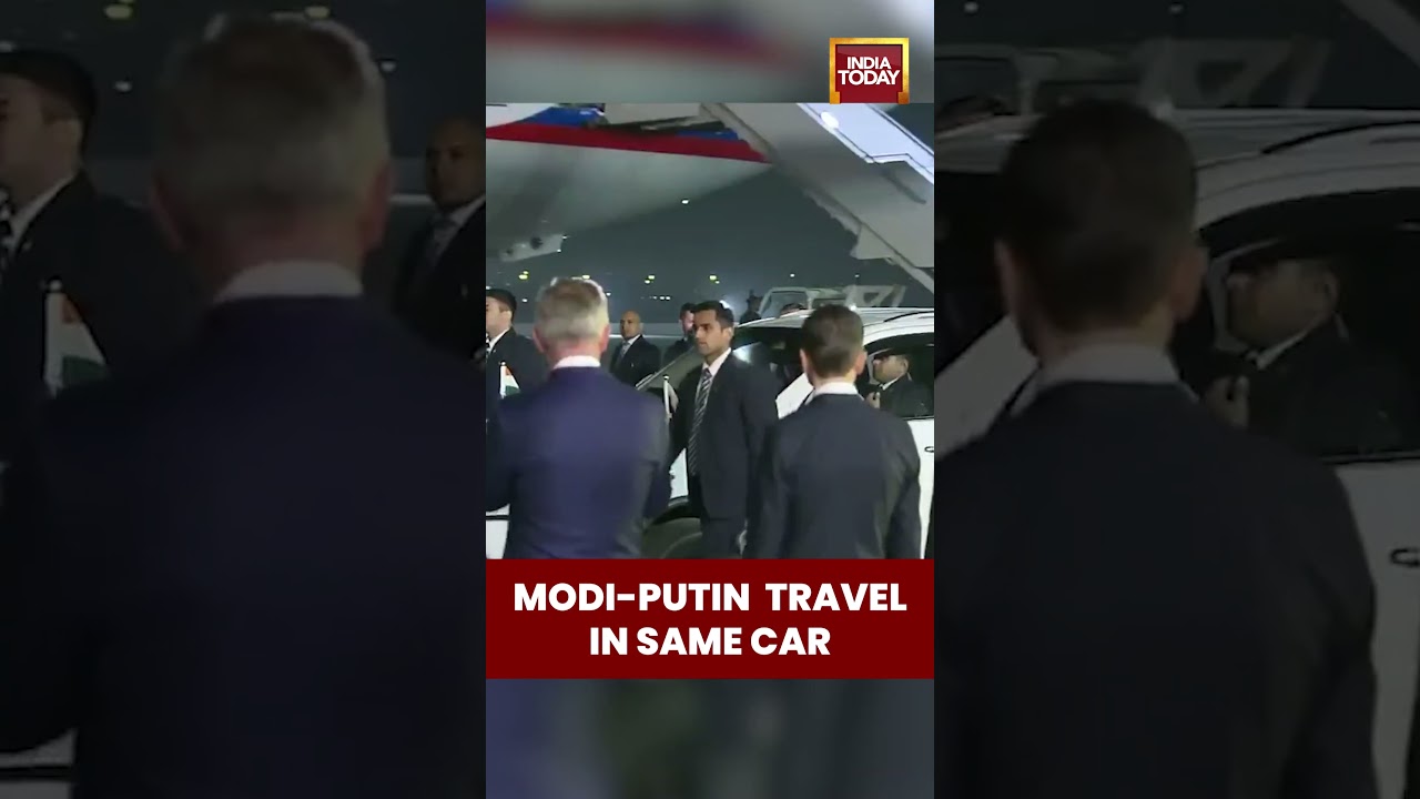PM Modi & President Putin Travel Together in Same Car | Iconic India-Russia Moment