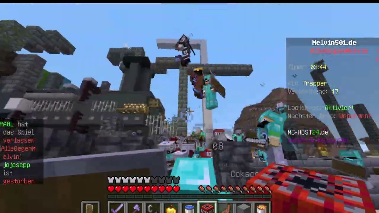 Ich verbünde mich mit einem Feind aus dem lezten video und kämpfen gegen KRUSTI aus Mc RISIKO