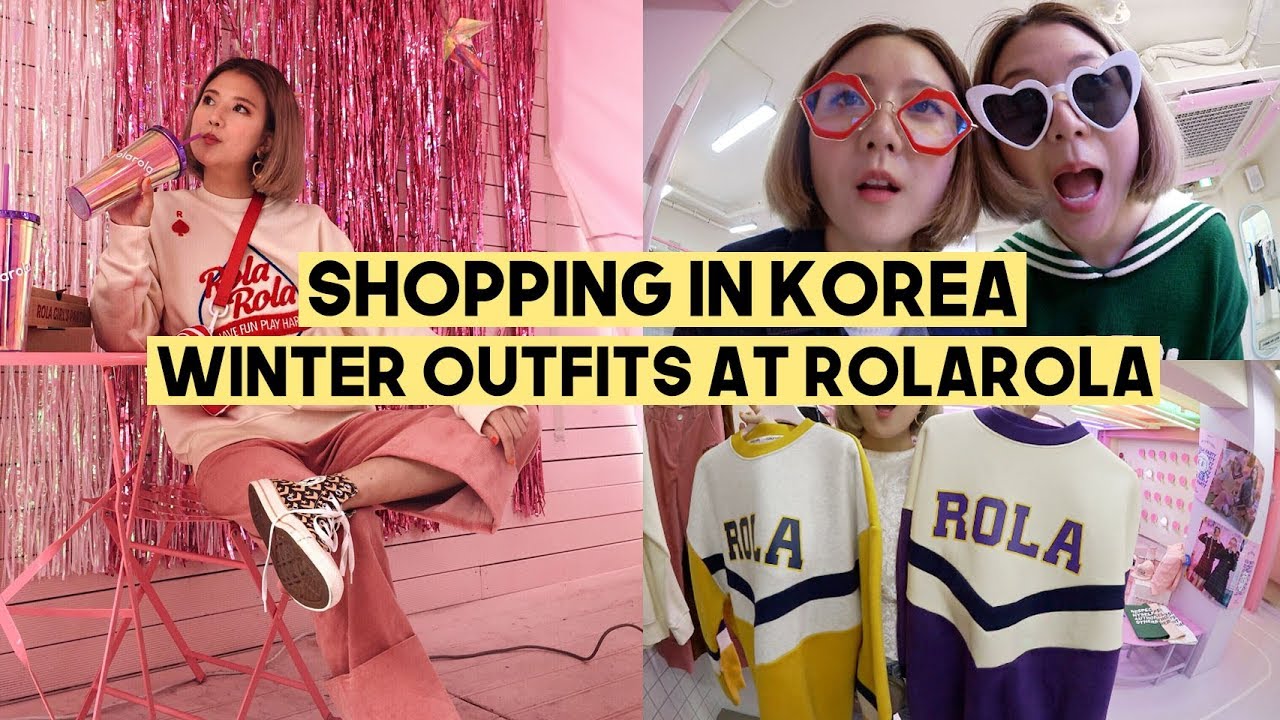 Shopping in Korea: Winter Outfits at Rolarola 2018 (Hongdae) | Q2HAN