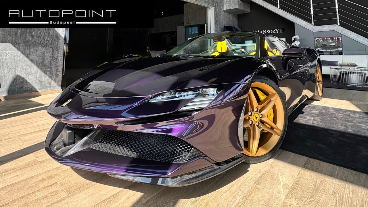 FERRARI SF90 SPIDER VIOLA HONG KONG in STOCK | AUTOPOINT BUDAPEST | 4K video
