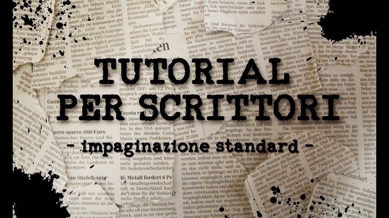 TUTORIAL PER SCRITTORI - Impaginazione (1/2)