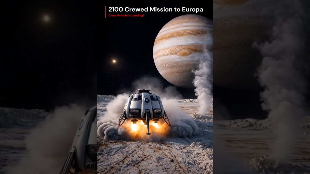 Crew Vehicle is Landing! - 2100 Crewed Mission to Europa 