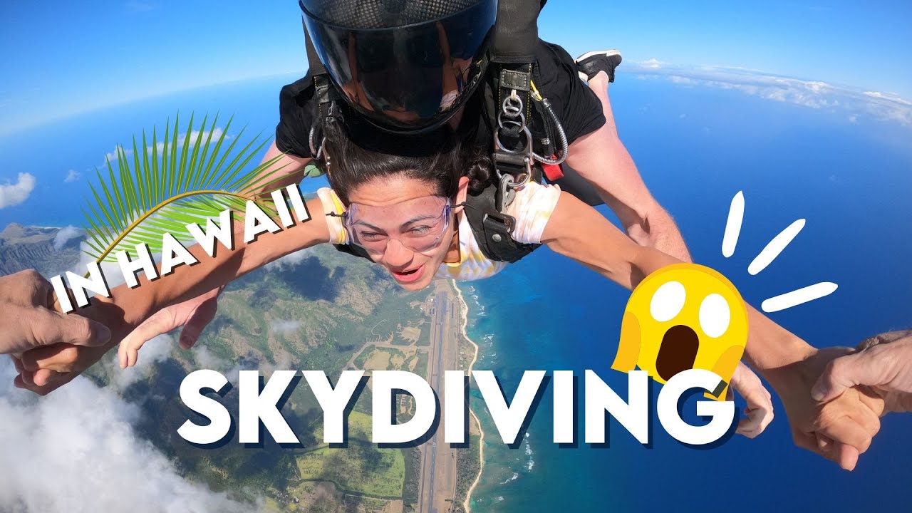 Skydiving in Oahu, Hawaii from 14,000 ft !!! (MY FIRST TIME)