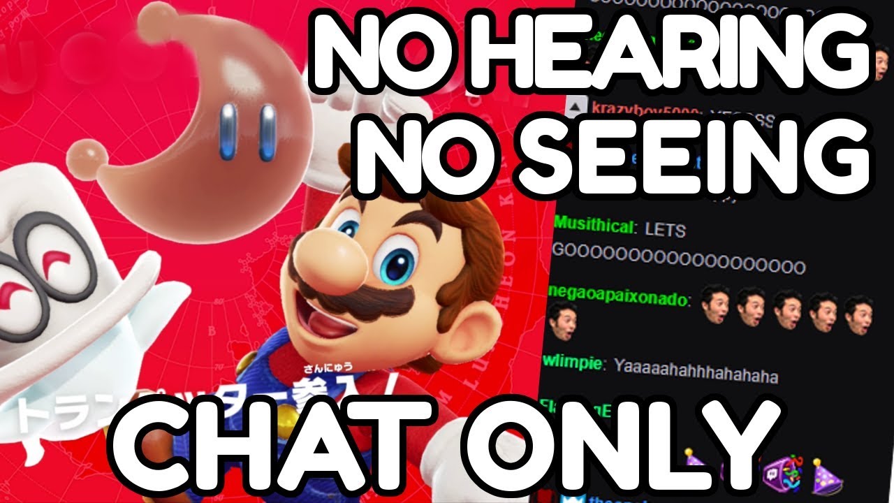 How I beat Super Mario Odyssey WITHOUT SEEING OR HEARING the game! PT. 1