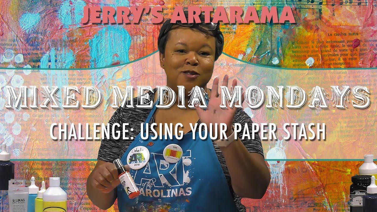Mixed Media Monday - Using Your Paper Stash