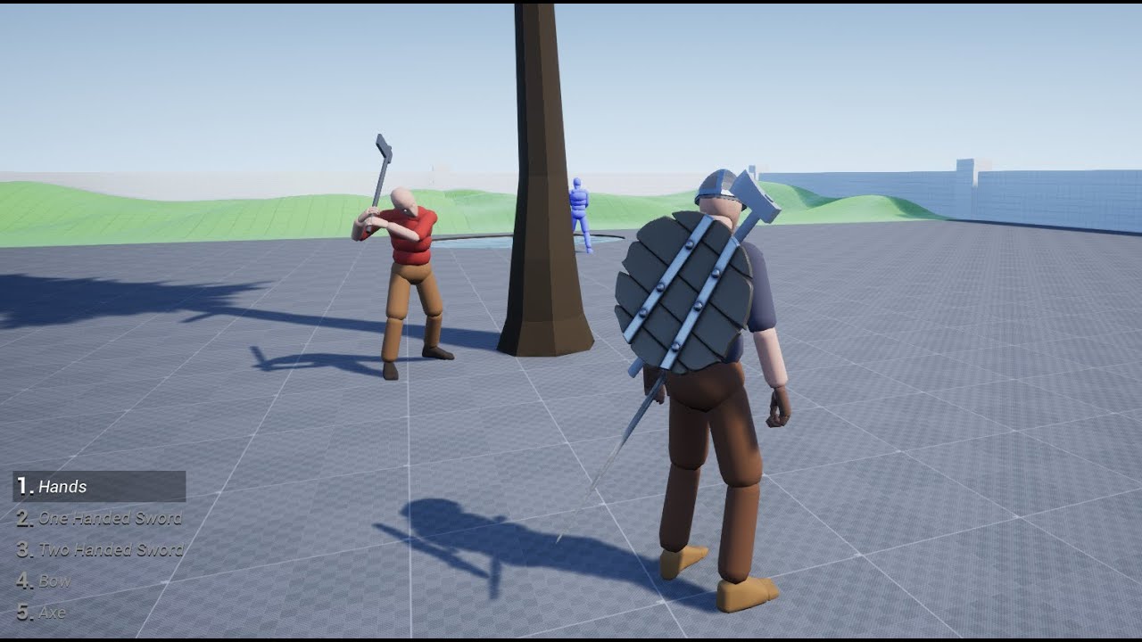 UE4 | AI Cutting down Trees by Order (ALS v4)
