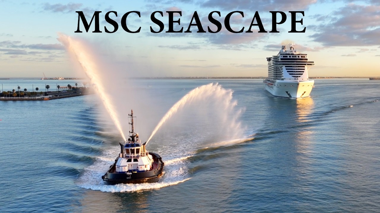 MSC Seascape FIRST Прибытие в Галвестон