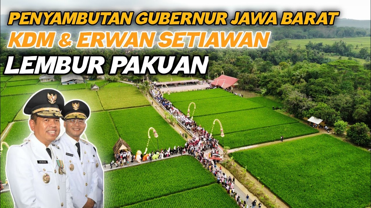 Menyambut Kedatangan KDM Usai Dilantik Menjadi Gubernur Lembur Pakuan Drone View