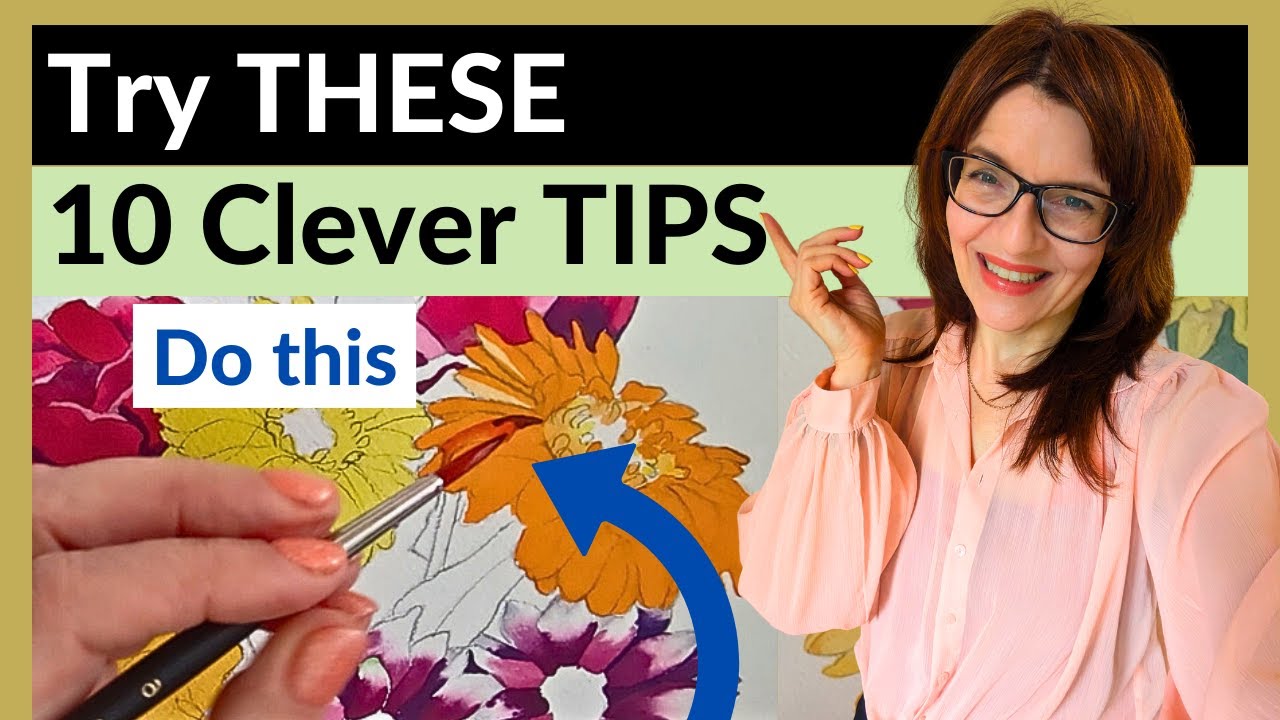 Try THESE 10 Flower Painting Tips! (Watercolor Bouquet, PLUS an Announcement)