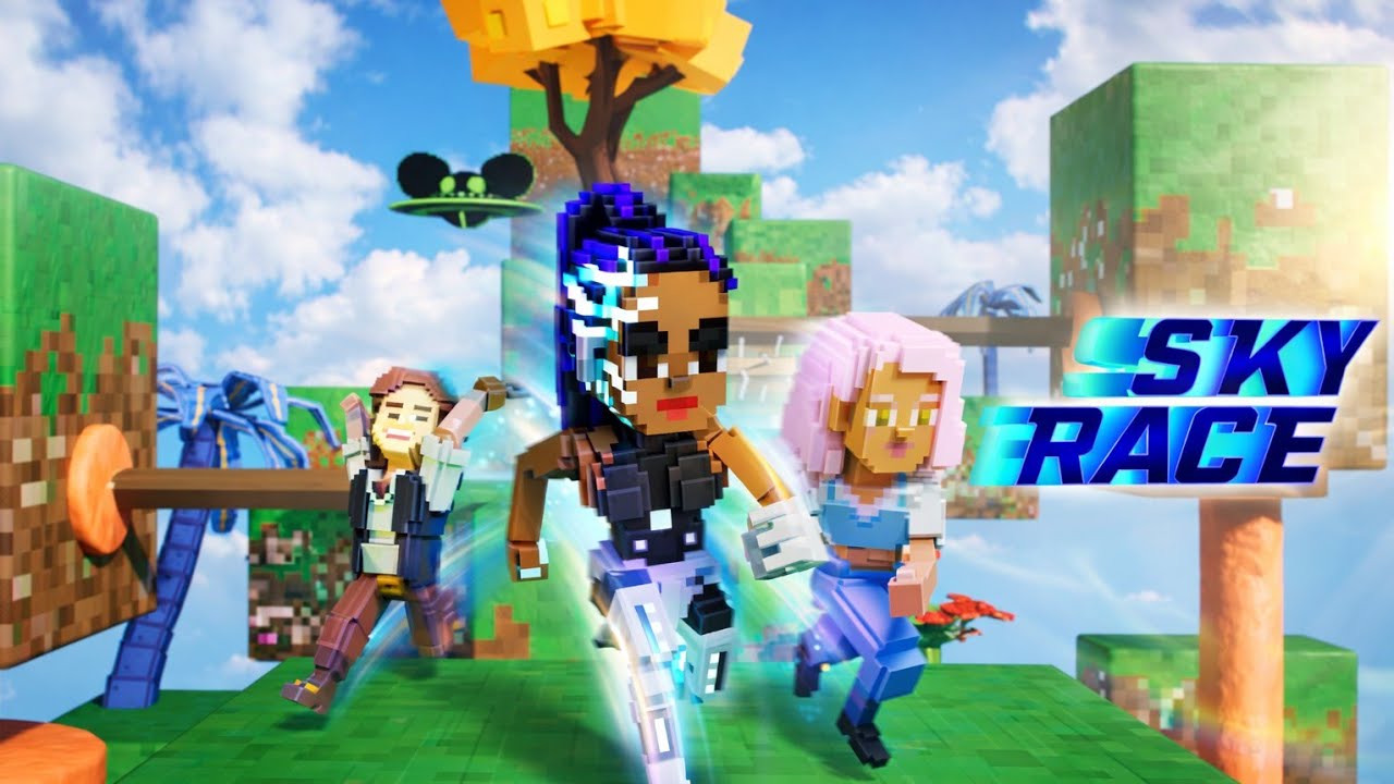 Sky Race 8 Check Points  [50 EP] #thesandbox #metaverse #sky #race #treding