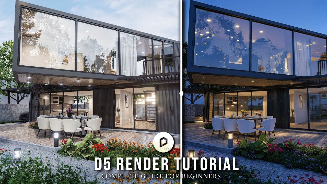 How to Create Ultra-Realistic Exterior Day and Night Renders in D5 | Full Tutorial