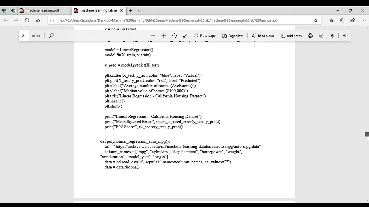 Machine Learning-I Lab (BCSL606) Program 7 ,Dept of CSE(AI&ML),RIT Hassan