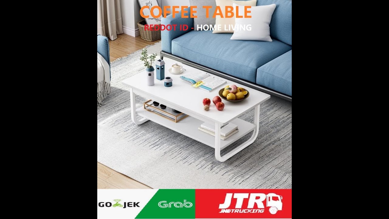 KATH Coffee Table Minimalis Meja Tamu Multifungsi 80*45*42cm - 3 WARNA