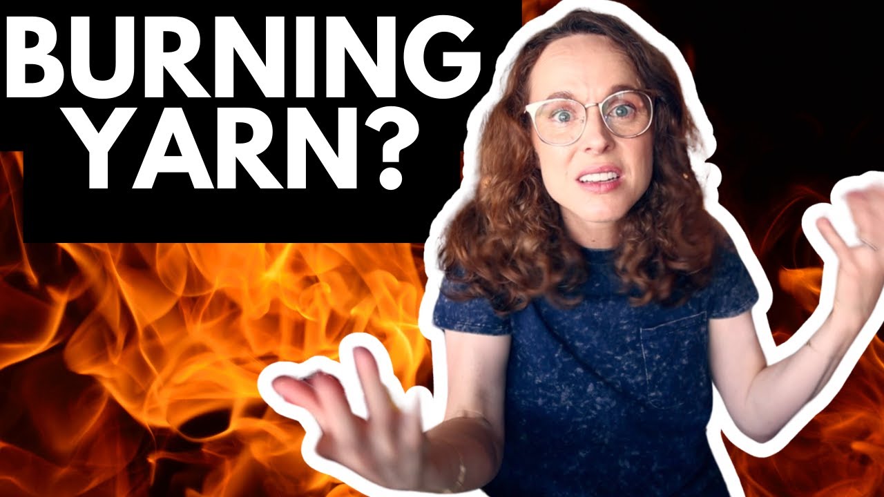 Wool yarn? Synthetic yarn? Let's do the BURN TEST. 🔥