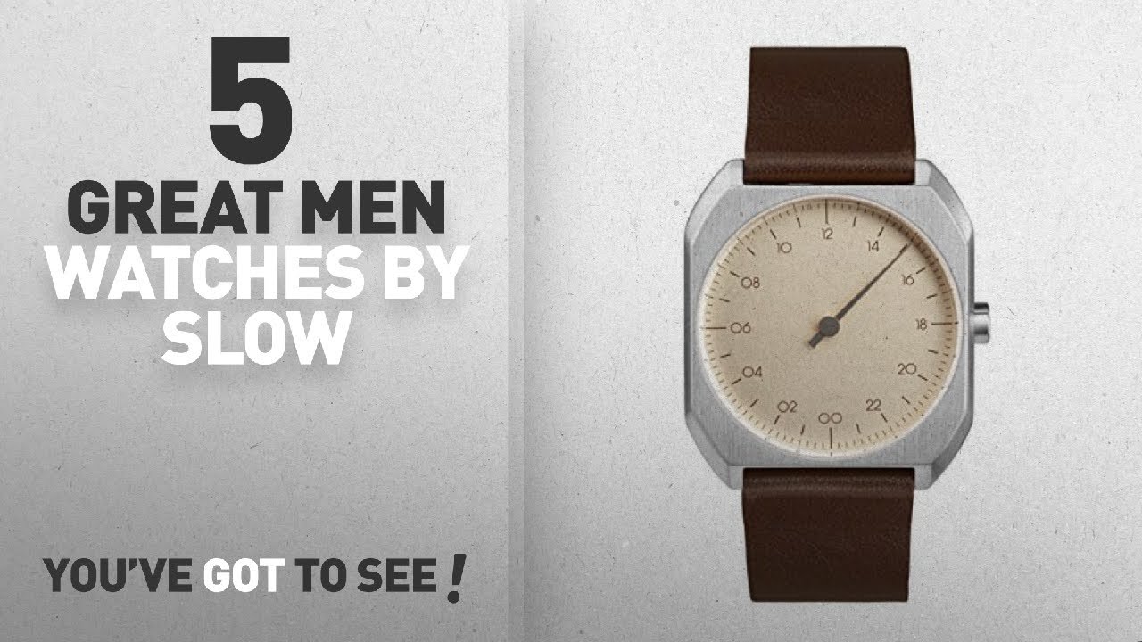 Top 10 Slow Men Watches [ Winter 2018 ]: slow Mo 08 - Swiss Made one-hand 24 hour watch - Silver