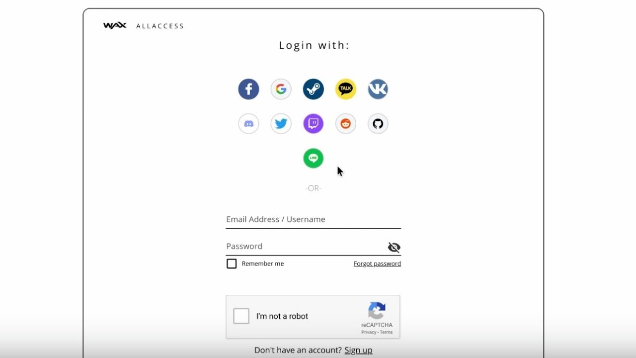 Setting up a WAX CLOUD WALLET