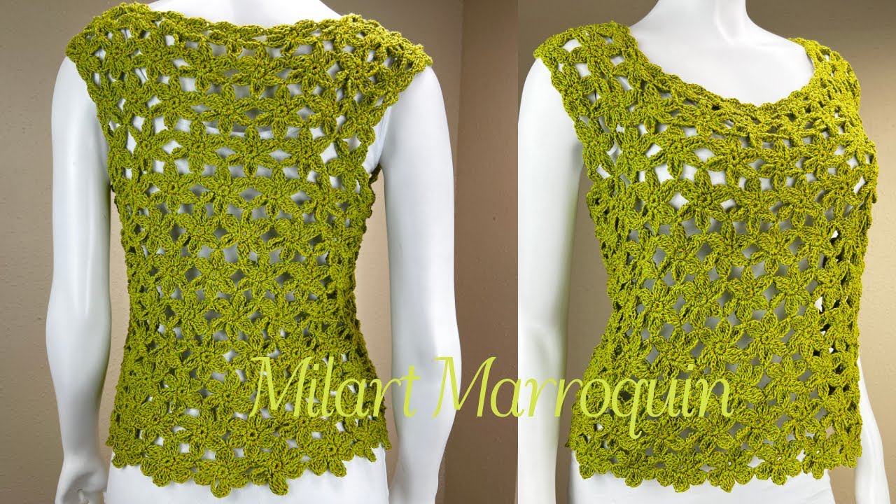 Blusa Crochet Otoño paso a paso 2023 parte 1 (cc)