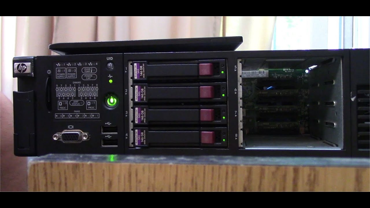 Server HP Prueba, reparacion, instalacion - parte 2