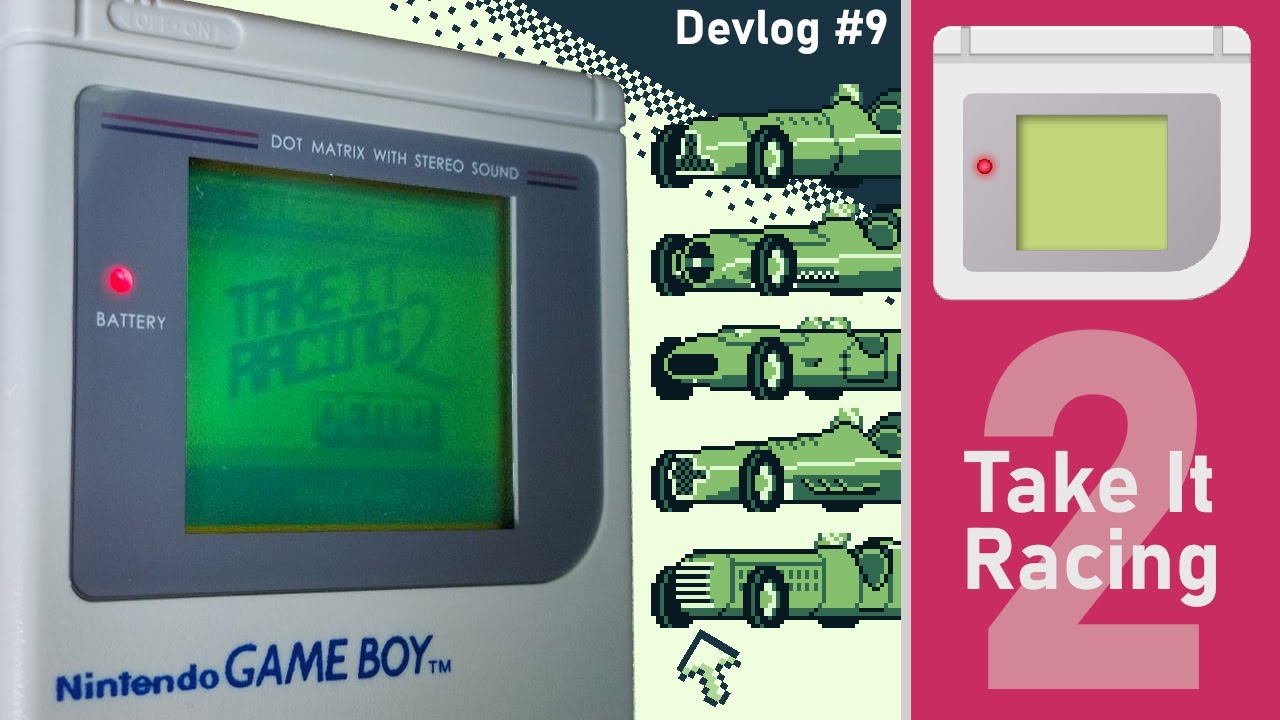 GB Studio - Take It Racing 2 - Devlog #9