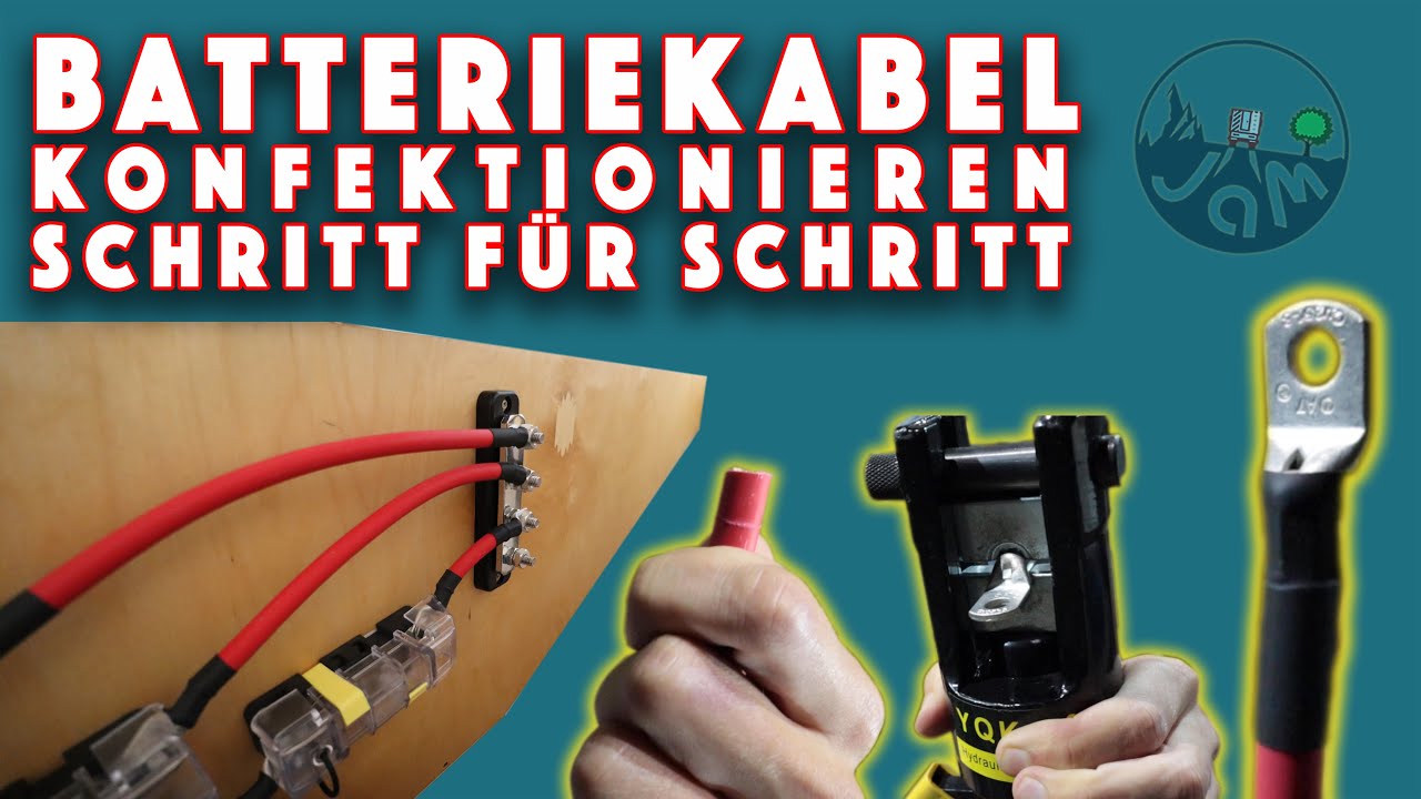 Batteriekabel konfektionieren / crimpen
