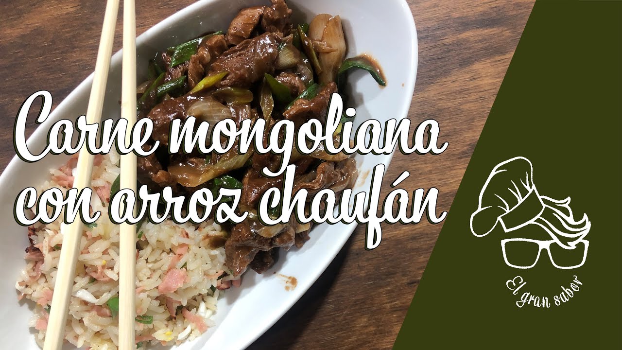 Cómo preparar carne MONGOLIANA con arroz CHAUFAN by @El gran sabor | en español