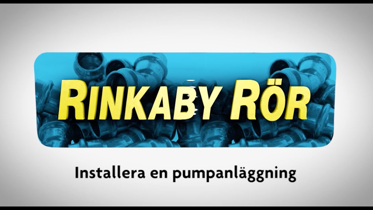 Rinkaby Rör hjälper dig att installera en pumpanläggning