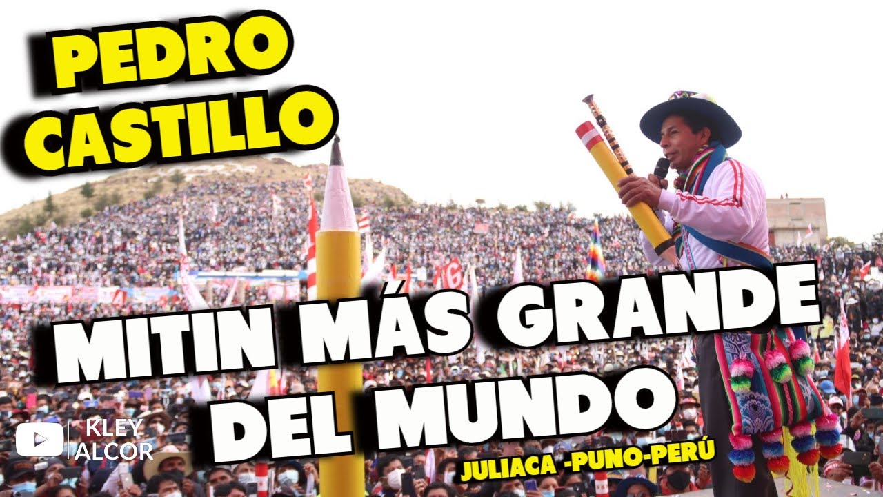 MITIN  MULTITUDINARIO POLÍTICO MÁS GRANDE DEL MUNDO-JULIACA-PUNO. DRONE 5K.
