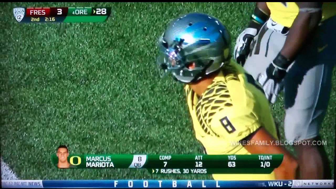 Oregon highlights vs Fresno St. 9/8/2012