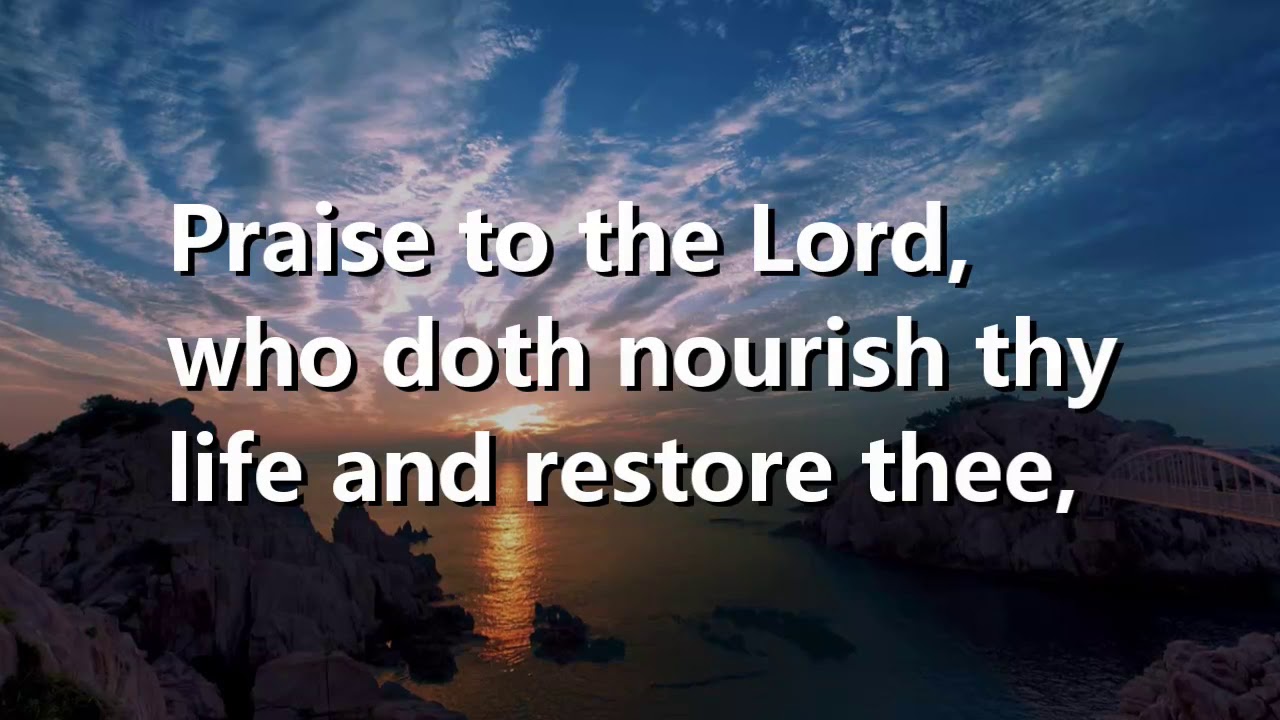 Hymn, Praise to the Lord, UMH 139, performed by the Wesley Virtual Choir
