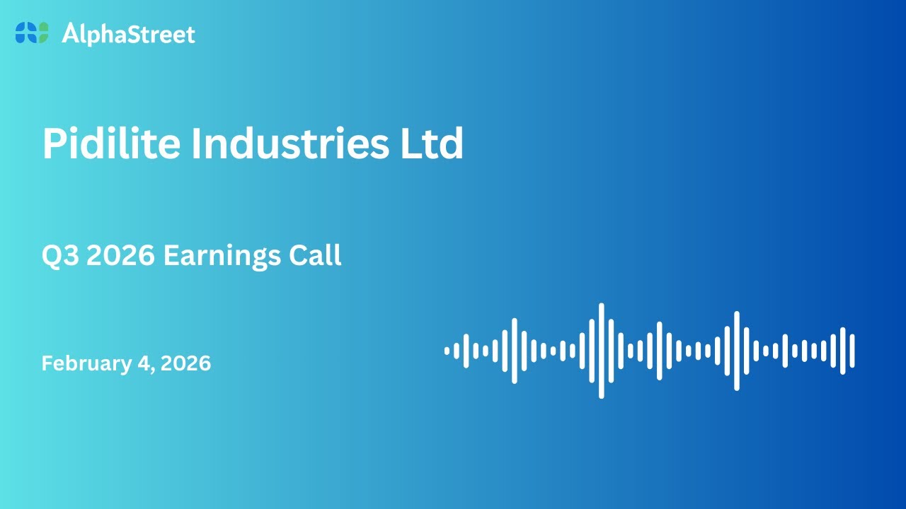 Pidilite Industries Ltd Q3 FY2025-26 Earnings Conference Call
