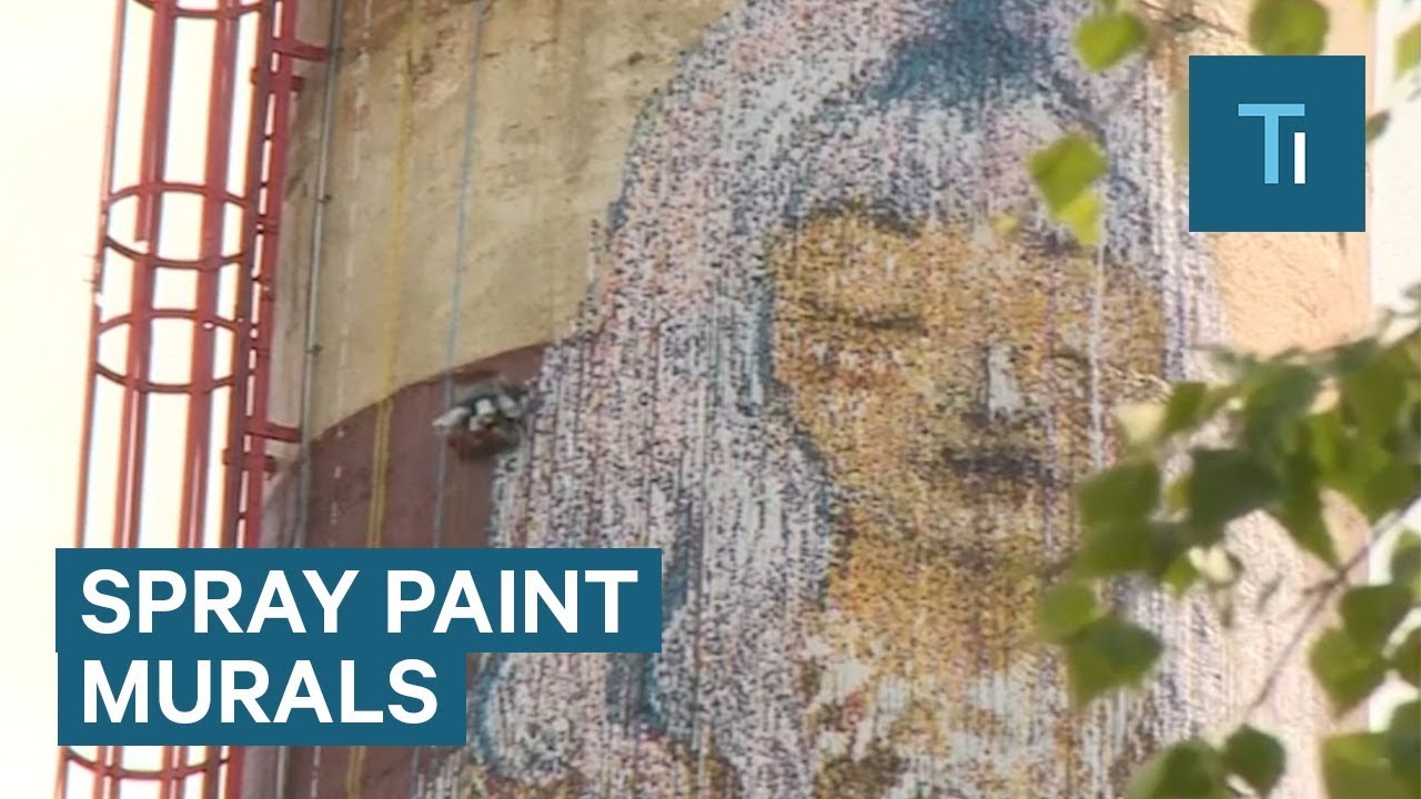 Estonian Inventor Creates Huge Mural With Robotic Spray Painter