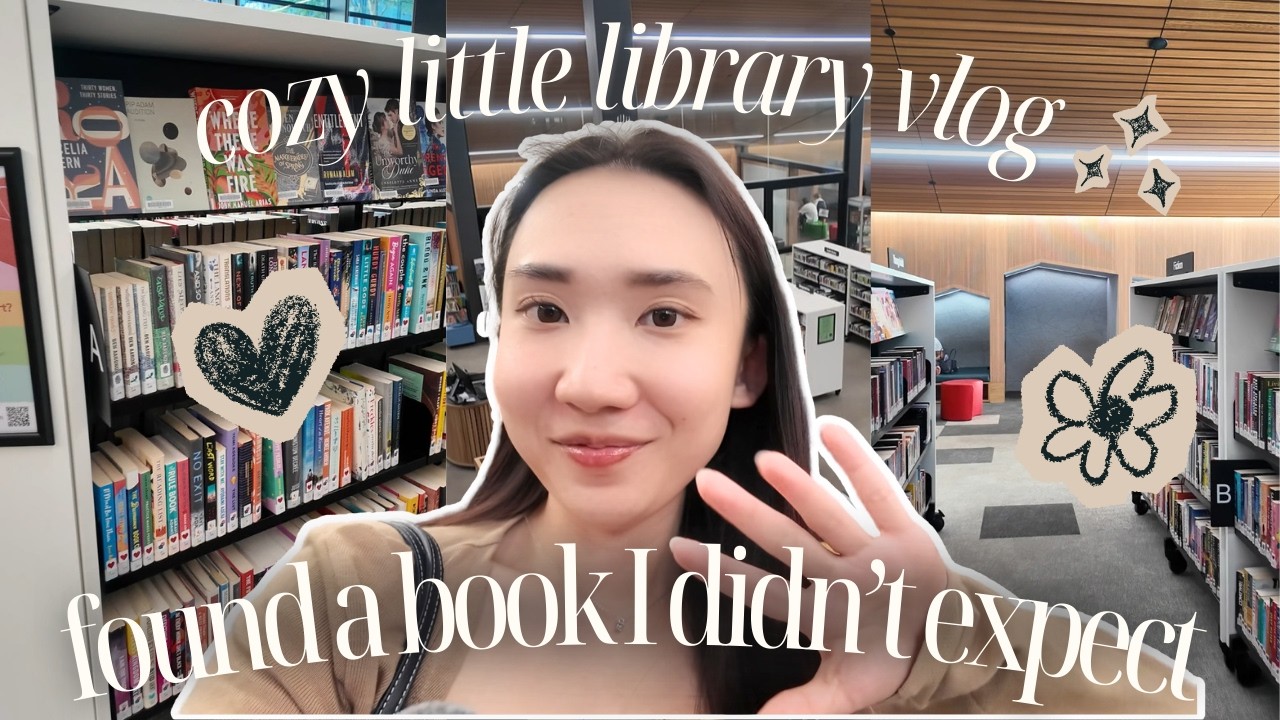 A Quick Library Trip 📚✨ | Found a Book I Didn’t Expect + Cozy Reading Vlog 💭📖